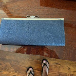 Glittery  INC  Blue Clutch